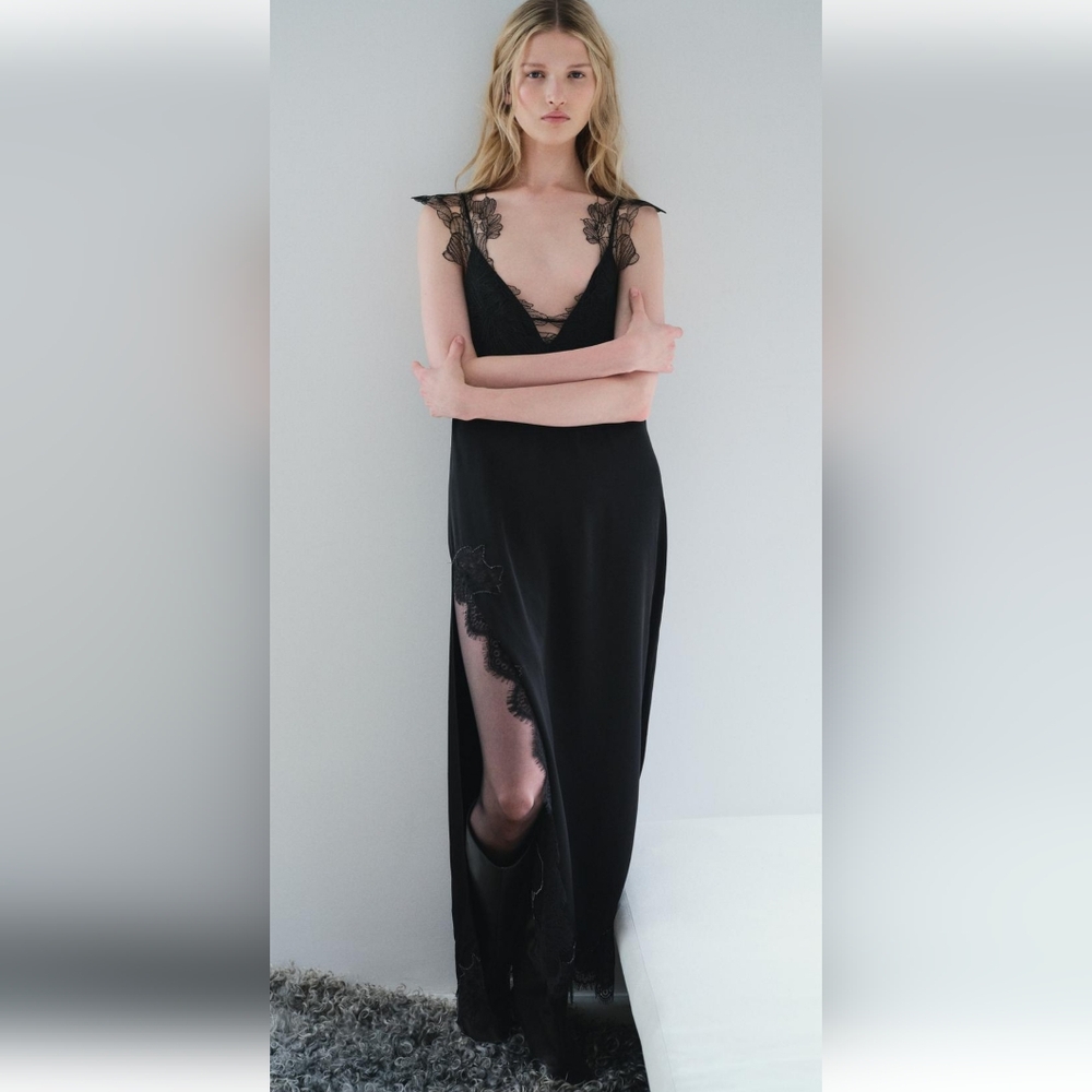 BNWT! ZARA LACE LINGERIE STYLE DRESS ZW COLLECTION $ 199